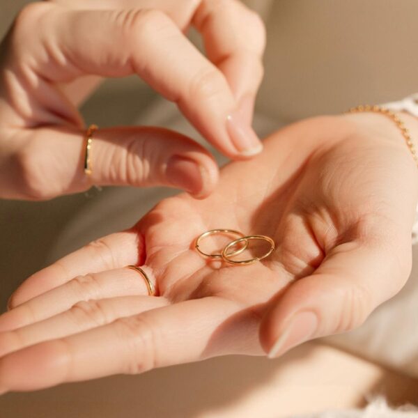 Yellow Gold Hinged Hoop Earrings - Image 3